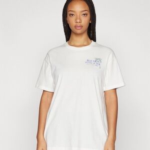 BEACHY DAD TEE - Print oversized T-shirt - cloud dancer